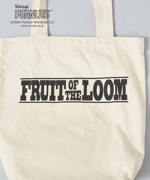 PEANUTS（ピーナッツ）の「【FRUIT OF THE LOOM】PEANUTSトートバッグ / A4サイズ対応（トートバッグ・レディース・ピンク/イエロー/ブルー/グリーン/アイボリー・フリー）」の6枚目の写真