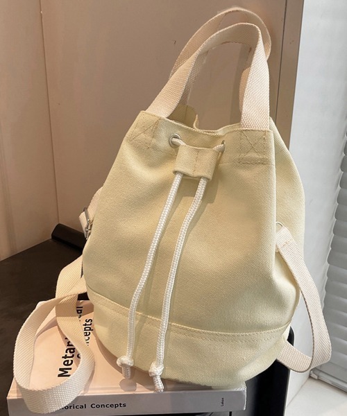 Miniministore(ミニミニストア)の「巾着 ショルダーバッグ レディース 軽量(ショルダーバッグ・レディース・ブラック/アイボリー/ブルー/ライトブラウン/グレー・FREE)」の12枚目の写真