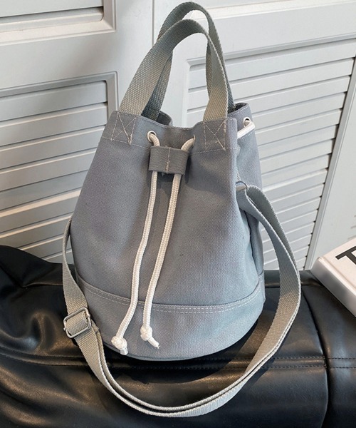 Miniministore(ミニミニストア)の「巾着 ショルダーバッグ レディース 軽量(ショルダーバッグ・レディース・ブラック/アイボリー/ブルー/ライトブラウン/グレー・FREE)」の13枚目の写真