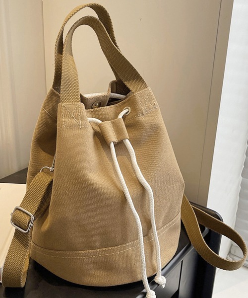 Miniministore(ミニミニストア)の「巾着 ショルダーバッグ レディース 軽量(ショルダーバッグ・レディース・ブラック/アイボリー/ブルー/ライトブラウン/グレー・FREE)」の14枚目の写真