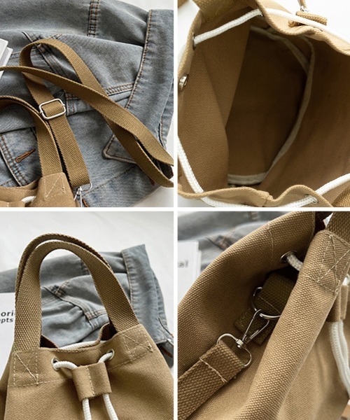 Miniministore(ミニミニストア)の「巾着 ショルダーバッグ レディース 軽量(ショルダーバッグ・レディース・ブラック/アイボリー/ブルー/ライトブラウン/グレー・FREE)」の20枚目の写真