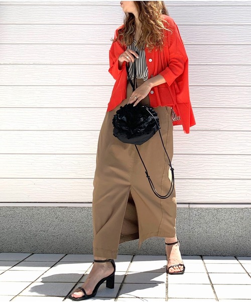 Q（キュー）の「ストライプスキッパーシャツ（シャツ/ブラウス・レディース・ホワイト系/ネイビー系・MEDIUM）」の11枚目の写真