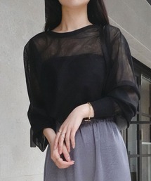 CORNERS | チュールシアートップス(Tシャツ/カットソー)