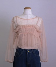 RiLi（リリ）の「ふんわりチュールトップス【RL】（その他トップス）」