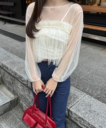 RiLi（リリ）の「ふんわりチュールトップス【RL】（その他トップス）」