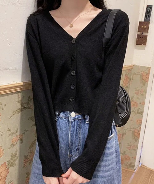 Amulet（アミュレット）の「クロップドカーディガン（カーディガン/ボレロ・レディース・ブルー/ブラック/レッド/グレー/ベージュ・FREE）」の15枚目の写真