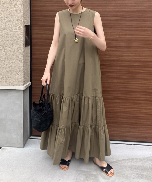 the dallas w tiered ロングワンピース　新品タグ付き 楽天市場】＼クーポン有／ワンピース 大きいサイズ 美ラクRU