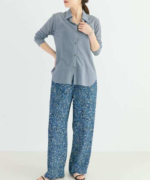 URBAN RESEARCH(アーバンリサーチ)の「シアーカットソーシャツ(シャツ/ブラウス・レディース・ブラック/ブルー系その他/ライトベージュ・FREE)」の19枚目の写真