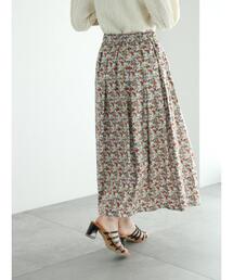 Te chichi | 【LIBERTY】ギャザーフレアスカート(スカート)