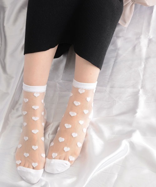 VIBGYOR Women(ヴィブジョー ウィメン)の「【float】モノトーン デザイン シースルー クルー丈ソックス【4パターン展開】(ソックス/靴下・レディース・ホワイト系4/ブラック系1/ブラック系3/ホワイト系3/ブラック系2/ブラック系4/ホワイト系1/ホワイト系2・FREE)」の22枚目の写真