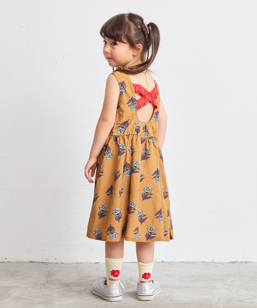 HOGAN RANCH WEAR(ホーガンランチウエア)の「ソウガラバックシャンノースリーブワンピース(90~150cm)(ワンピース・キッズ・レッド/ブラウン・90/100/110/120/130/140/150)」の2枚目の写真