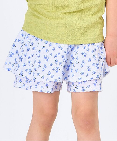 apres les cours（アプレレクール）の「フリルショートパンツ/7days Style pants（その他パンツ・キッズ・オフホワイト/ブラック・100/130/120/110/90/80）」の2枚目の写真