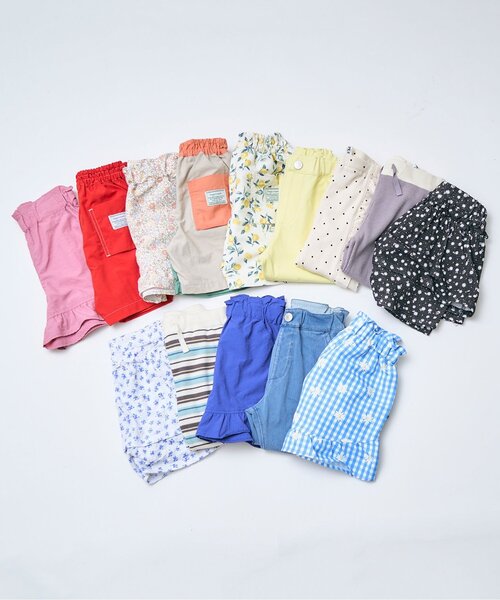 apres les cours（アプレレクール）の「フリルショートパンツ/7days Style pants（その他パンツ・キッズ・オフホワイト/ブラック・100/130/120/110/90/80）」の5枚目の写真