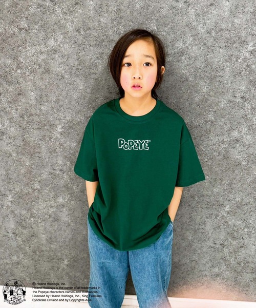 POPEYE Tシャツ（新品未使用）　ポパイ POPEYE tシャツ ポパイ オーバーサイズ半袖Tシャツ キッズ 子供