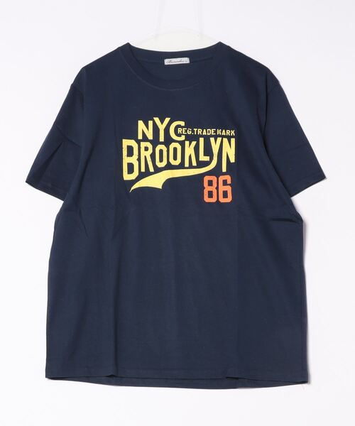 STYLEBLOCK（スタイルブロック）の「半袖プリントTシャツ(NYC)（Tシャツ/カットソー・メンズ・ネイビー/パープル/ホワイト・L/LL/M）」の6枚目の写真