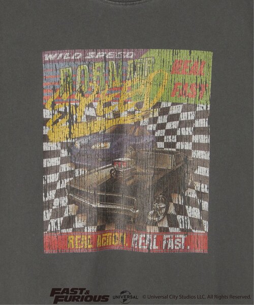 VENCEEXCHANGE（ヴァンスエクスチェンジ）の「ワイルドスピードピグメントTシャツ（Tシャツ/カットソー・メンズ・グレー/ダークグレー/チャコール・L/M/LL）」の9枚目の写真