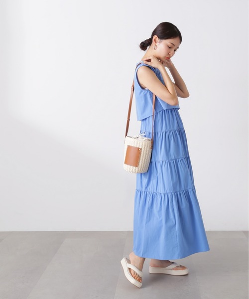 N.(N. Natural Beauty Basic)(エヌエヌナチュラルビューティーベーシック)の「◆レイヤートップコットンキャミワンピース(ワンピース・レディース・イエロー/ブルー/ブラック・SMALL/MEDIUM)」の19枚目の写真