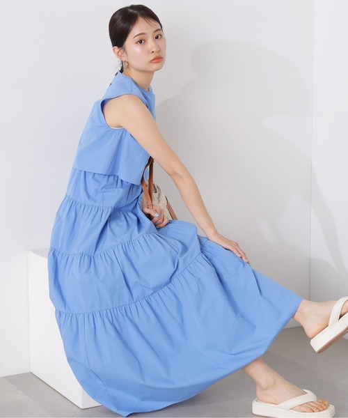 N.(N. Natural Beauty Basic)(エヌエヌナチュラルビューティーベーシック)の「◆レイヤートップコットンキャミワンピース(ワンピース・レディース・イエロー/ブルー/ブラック・SMALL/MEDIUM)」の22枚目の写真