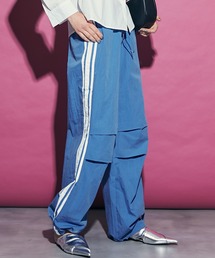 uyu. | Drawstring Side Line Wide Pants/ ドロストサイドラインワイドパンツ【uyu./ウユ】(カーゴパンツ)