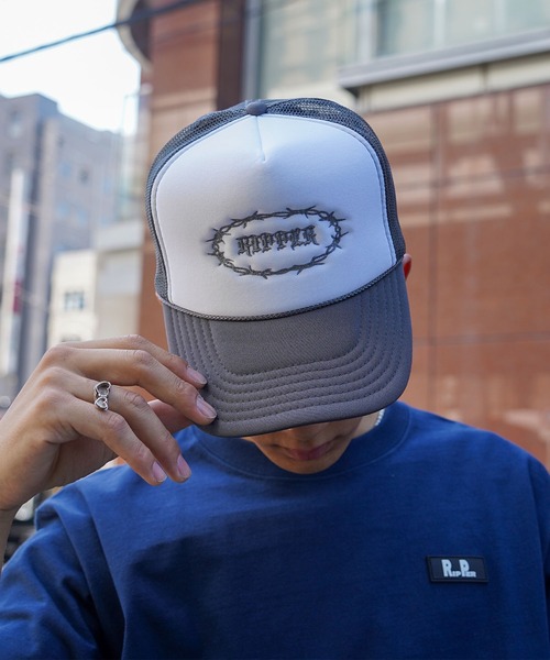 未使用　AWGE メッシュキャップ　Logo mesh trucker cap 未使用 AWGE メッシュキャップ Logo mesh trucker cap