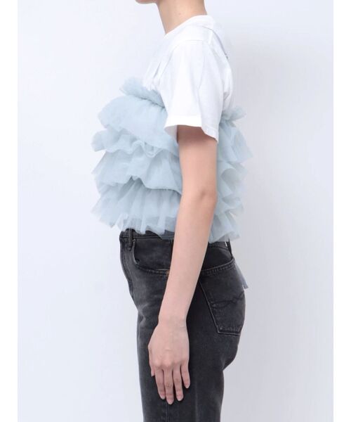 jouetie（ジュエティ）の「チュールビスチェ（キャミソール・レディース・ブラック/オフホワイト/ブルー・MEDIUM）」の15枚目の写真