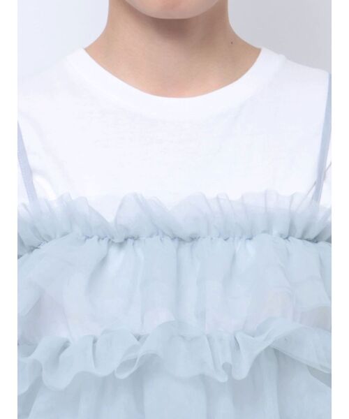 jouetie（ジュエティ）の「チュールビスチェ（キャミソール・レディース・ブラック/オフホワイト/ブルー・MEDIUM）」の17枚目の写真