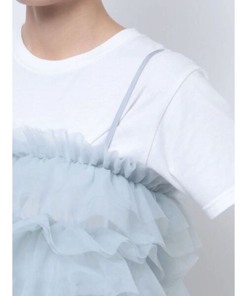 jouetie（ジュエティ）の「チュールビスチェ（キャミソール・レディース・ブラック/オフホワイト/ブルー・MEDIUM）」の18枚目の写真