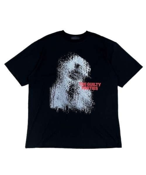 Chikashitsu +(チカシツプラス)の「【Chikashitsu +】paint graphic t-shirt / 【チカシツプラス】ペイントグラフィック半袖Tシャツ(Tシャツ/カットソー・メンズ・ブラック/ホワイト・ONE SIZE)」の20枚目の写真