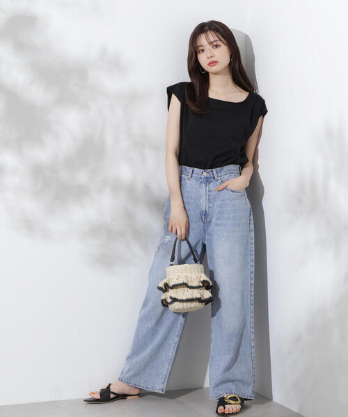 PROPORTION BODY DRESSING（プロポーションボディドレッシング）の「アシメＴシャツ / 1214260700（Tシャツ/カットソー・レディース・ダークグレー/ブラック/ホワイト・FREE）」の10枚目の写真