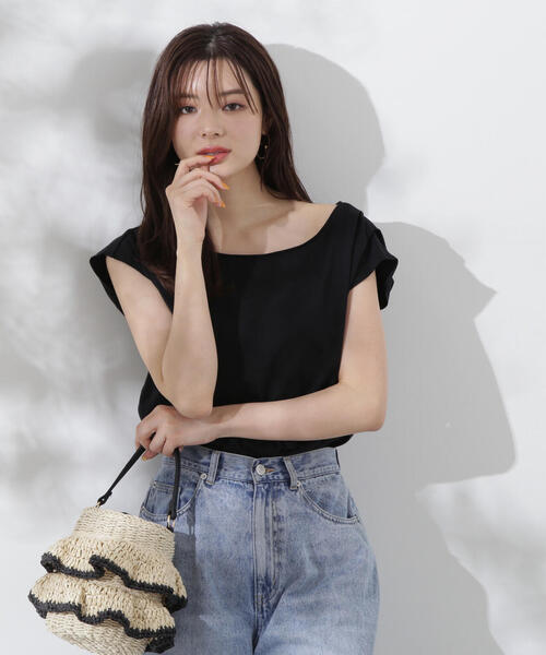 PROPORTION BODY DRESSING（プロポーションボディドレッシング）の「アシメＴシャツ / 1214260700（Tシャツ/カットソー・レディース・ダークグレー/ブラック/ホワイト・FREE）」の11枚目の写真