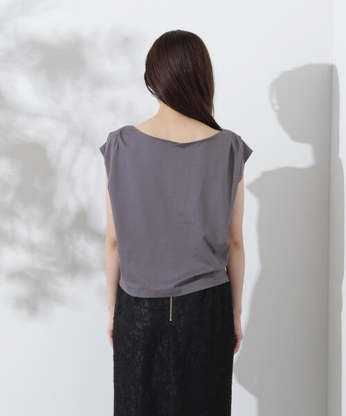 PROPORTION BODY DRESSING（プロポーションボディドレッシング）の「アシメＴシャツ / 1214260700（Tシャツ/カットソー・レディース・ダークグレー/ブラック/ホワイト・FREE）」の21枚目の写真