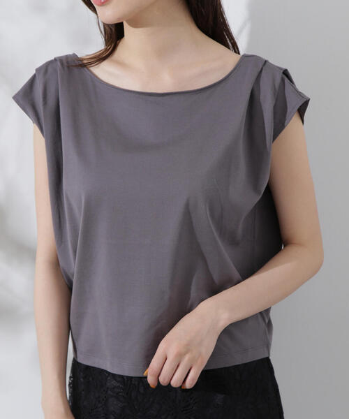 PROPORTION BODY DRESSING（プロポーションボディドレッシング）の「アシメＴシャツ / 1214260700（Tシャツ/カットソー・レディース・ダークグレー/ブラック/ホワイト・FREE）」の22枚目の写真