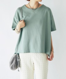 un dix cors（アンディコール）の「《着回し・体型カバー◎》半袖ポンチョカットソー（Tシャツ/カットソー）」