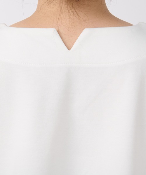 un dix cors（アンディコール）の「《着回し・体型カバー◎》半袖ポンチョカットソー（Tシャツ/カットソー・レディース・オフホワイト/ブラック/グリーン/レッド・FREE）」の20枚目の写真