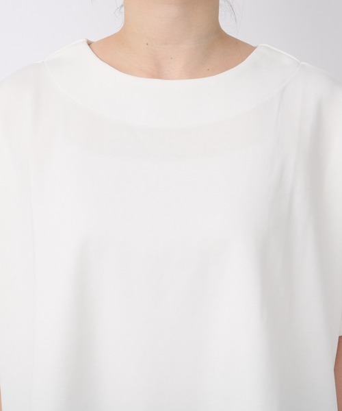 un dix cors（アンディコール）の「《着回し・体型カバー◎》半袖ポンチョカットソー（Tシャツ/カットソー・レディース・オフホワイト/ブラック/グリーン/レッド・FREE）」の19枚目の写真