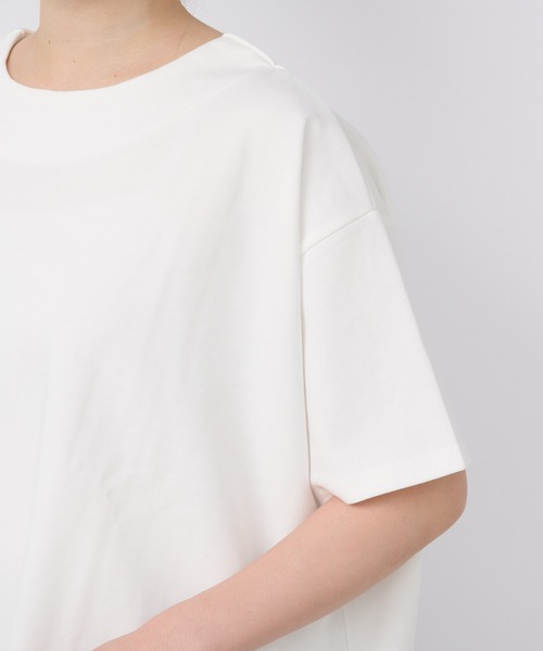 un dix cors（アンディコール）の「《着回し・体型カバー◎》半袖ポンチョカットソー（Tシャツ/カットソー・レディース・オフホワイト/ブラック/グリーン/レッド・FREE）」の21枚目の写真