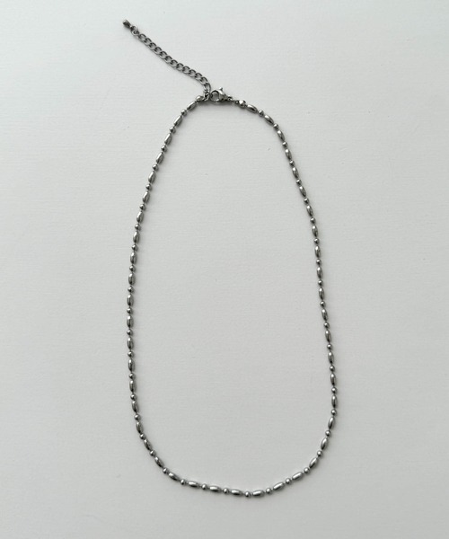 CANAL JEAN(キャナルジーン)の「Pt ビーディングネックレス(ネックレス・レディース・シルバー・ONE SIZE)」の4枚目の写真
