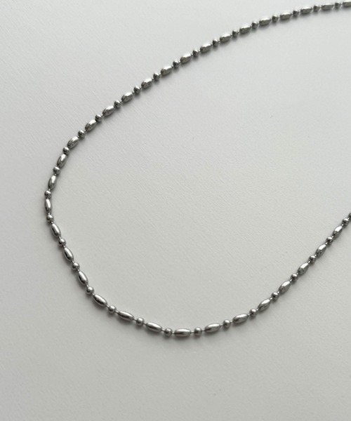 CANAL JEAN(キャナルジーン)の「Pt ビーディングネックレス(ネックレス・レディース・シルバー・ONE SIZE)」の3枚目の写真