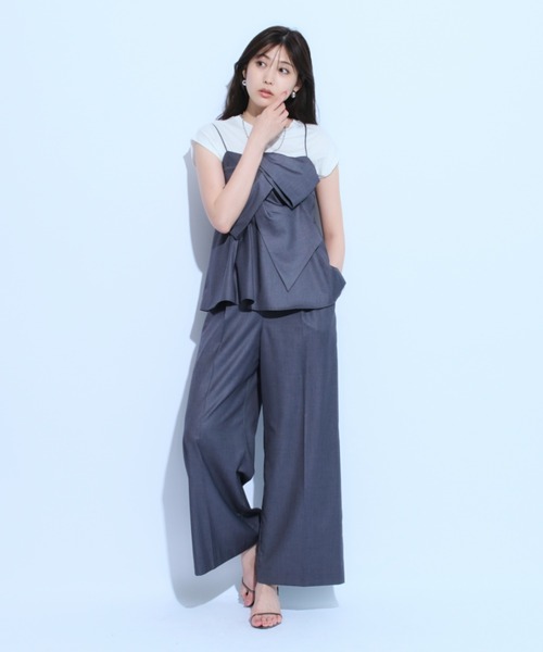 Mystrada - 新品・未使用 Mystrada バックダブルリボン ブラウス Mystrada - 新品正規品 マイストラーダ リボン刺繍チュニック 黒