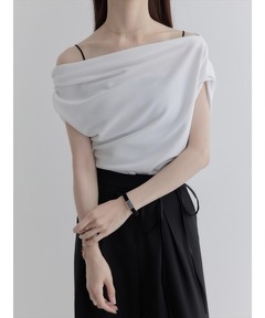 トップス josemoon scarf choker tops JOSEMOON SCARF CHOKER TOPS BLACK