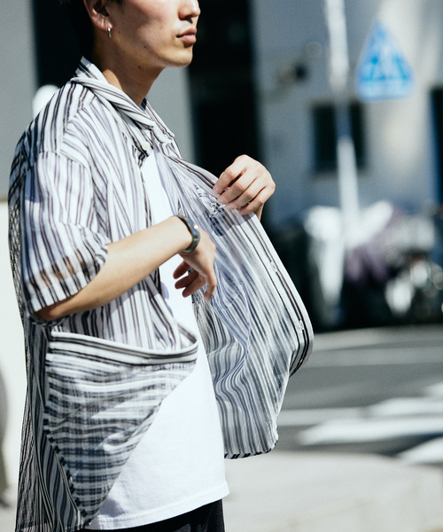 JOURNAL STANDARD relume(ジャーナルスタンダード レリューム)の「カラーストライプレースシャツ(シャツ/ブラウス・メンズ・サックスブルー/ブラック/チャコールグレー・LARGE/MEDIUM)」の18枚目の写真