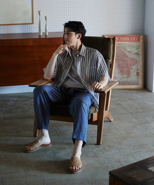 JOURNAL STANDARD relume(ジャーナルスタンダード レリューム)の「カラーストライプレースシャツ(シャツ/ブラウス・メンズ・サックスブルー/ブラック/チャコールグレー・LARGE/MEDIUM)」の20枚目の写真