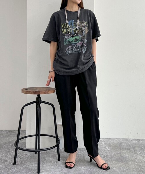 fredy emue（フレディエミュ）の「ドライポリセンタープレスパンツ（その他パンツ・レディース・ブラック/ベージュ/サックスブルー・36/38）」の22枚目の写真