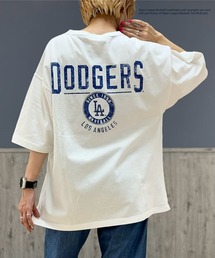 MLB(エムエルビー)カスレ加工プリントTシャツ