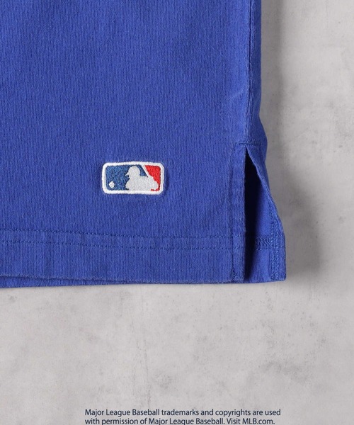 MLB(メジャーリーグベースボール)の「MLB(エムエルビー)カスレ加工プリントTシャツ(Tシャツ/カットソー・メンズ・ブラック/ブルー/グリーン/ホワイト/ブラウン/ネイビー・M/L/XL)」の15枚目の写真