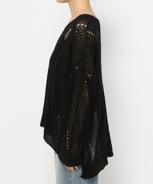 3.3 Field Trip (3.3フィールドトリップ)の「3.3 Field Trip/Vネックダメージニット(ニット/セーター・レディース・カーキ/アイボリー/ブラック・FREE)」の13枚目の写真