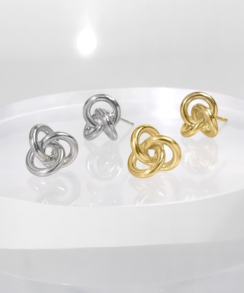 blackdia ocean（ブラックダイヤオーシャン）の「blackdia ocean トリニティピアス（ピアス（両耳用）・レディース・ゴールド/シルバー・FREE）」の8枚目の写真