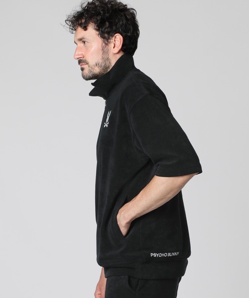 セール】コンパクトパイル ハーフジップ Tシャツ [LUXURY RELAX