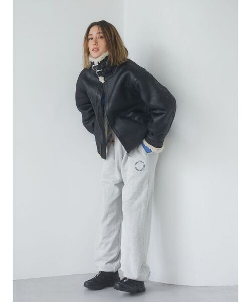 Ungrid（アングリッド）の「エンブロイダリースウェットパンツ（スウェットパンツ・レディース・ライトグレー/チャコールグレー・FREE）」の10枚目の写真