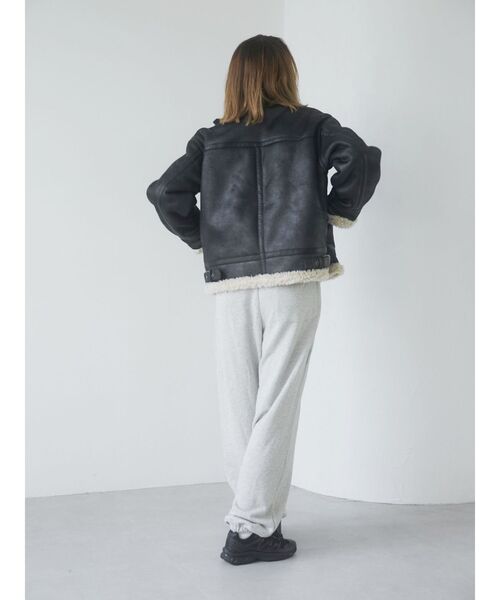 Ungrid（アングリッド）の「エンブロイダリースウェットパンツ（スウェットパンツ・レディース・ライトグレー/チャコールグレー・FREE）」の11枚目の写真